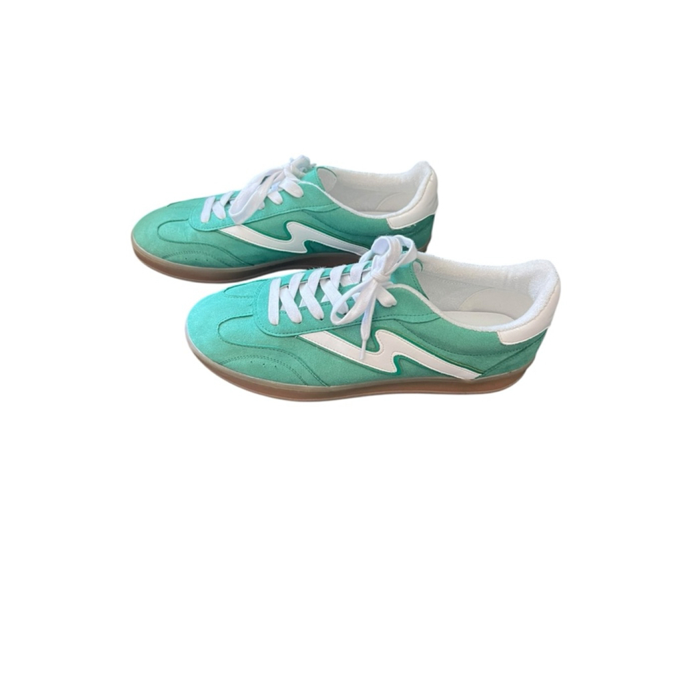 Women's Madden Girl Green & White Sneakers Size 10 - Picture 5 of 8
